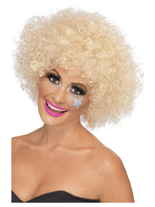 70s Funky Afro Wig, Blonde